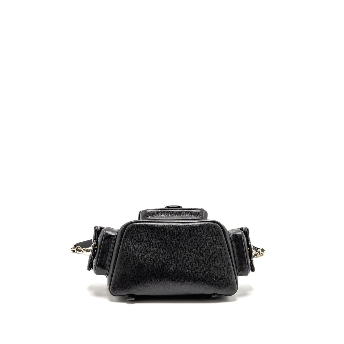 TRIPLE POCKET BACKPACK CAVIAR BLACK LGHW (MICROCHIP)