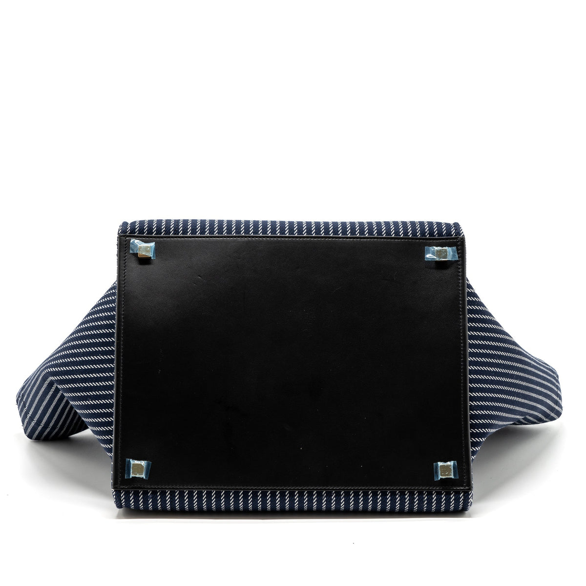 CELINE PHANTOM LUGGAGE BAG CANVAS /  LEATHER DARK BLUE / BLACK GHW