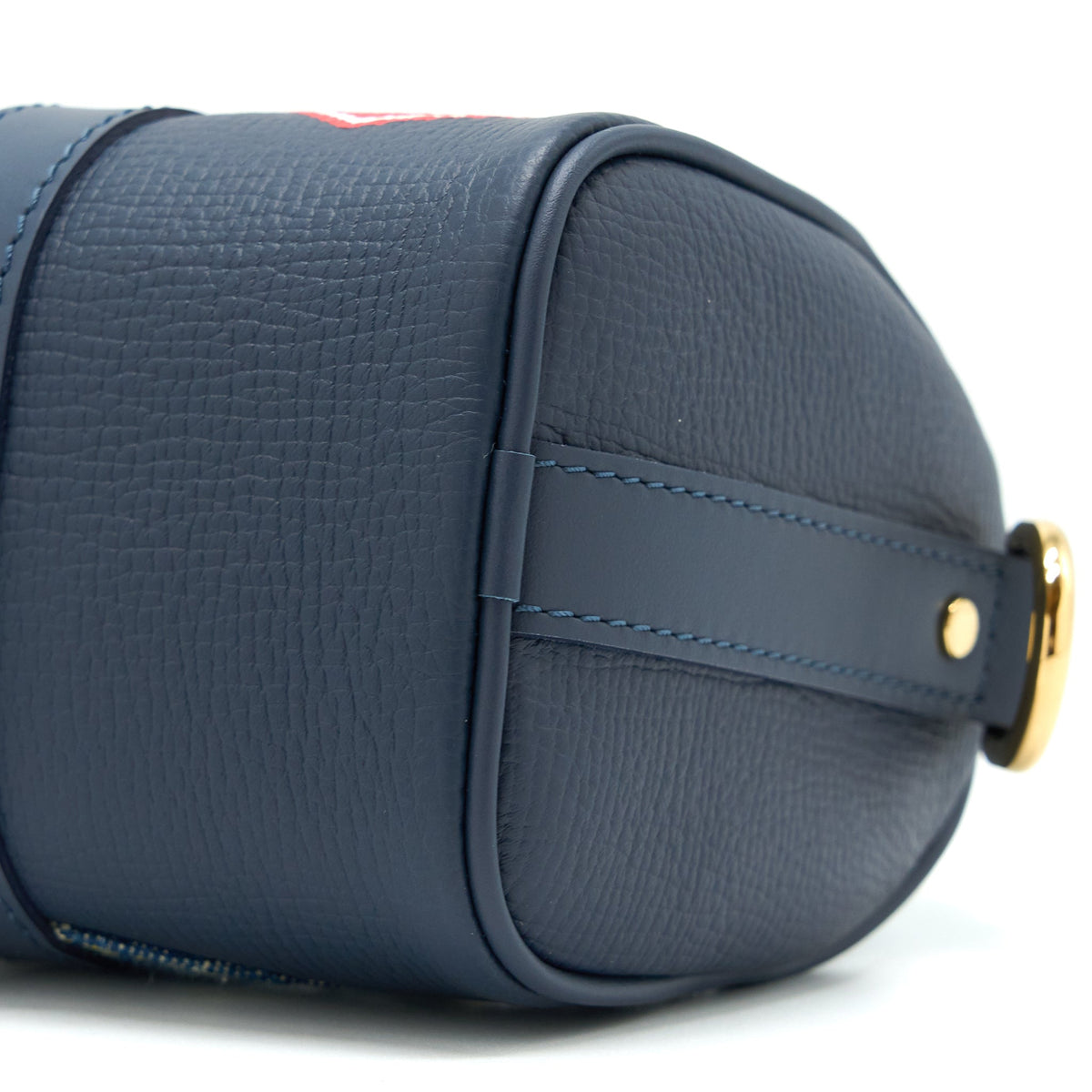 KEEPALL XS MONOGRAM DENIM/LEATHER BLUE GHW