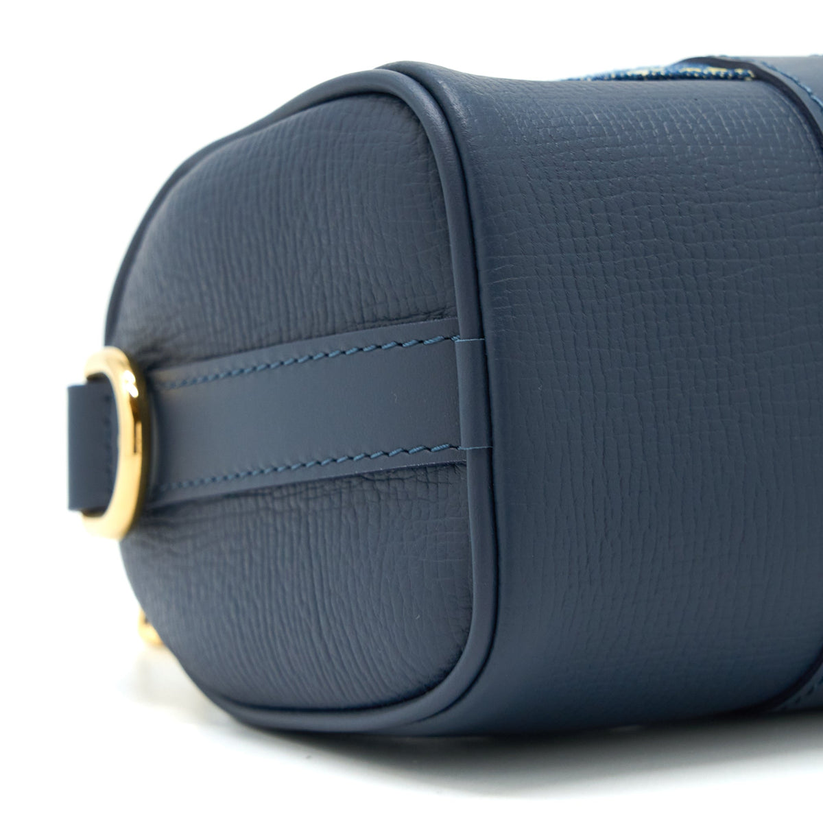KEEPALL XS MONOGRAM DENIM/LEATHER BLUE GHW